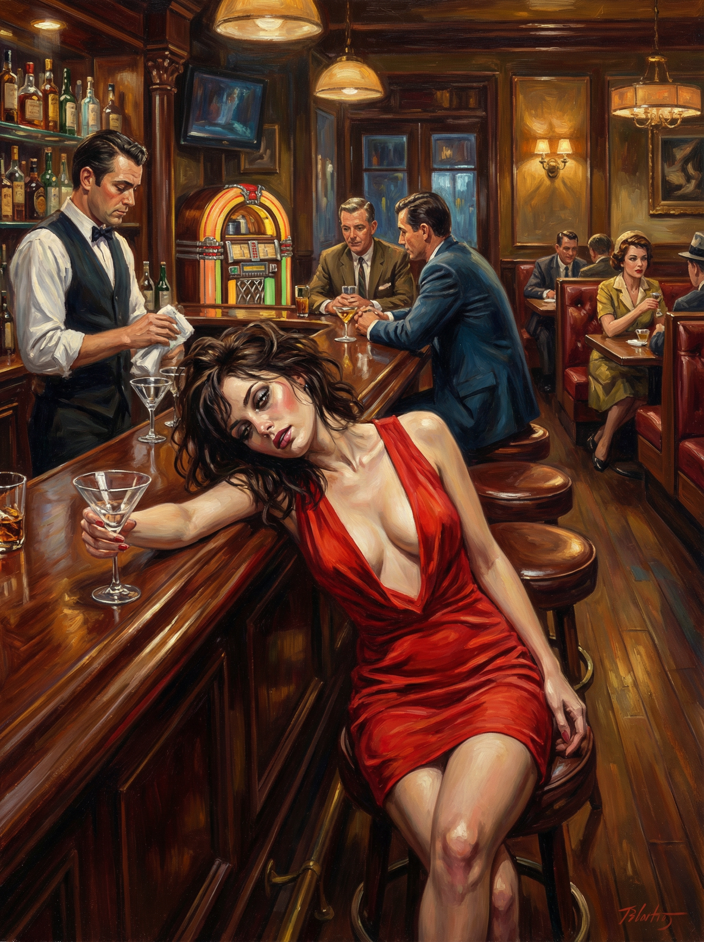 Last Drink at Midnight l (Diamond Painting) Diamond Painting kit
