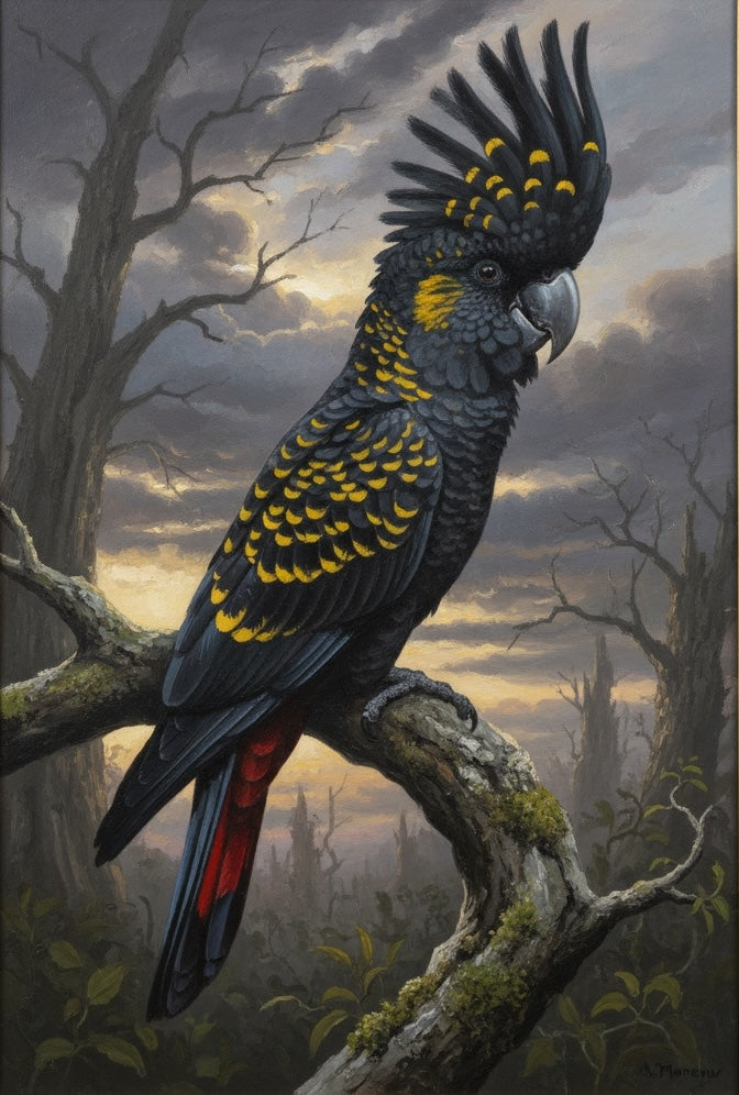 Dusky Cockatoo (Diamond Painting) Diamond Painting kit