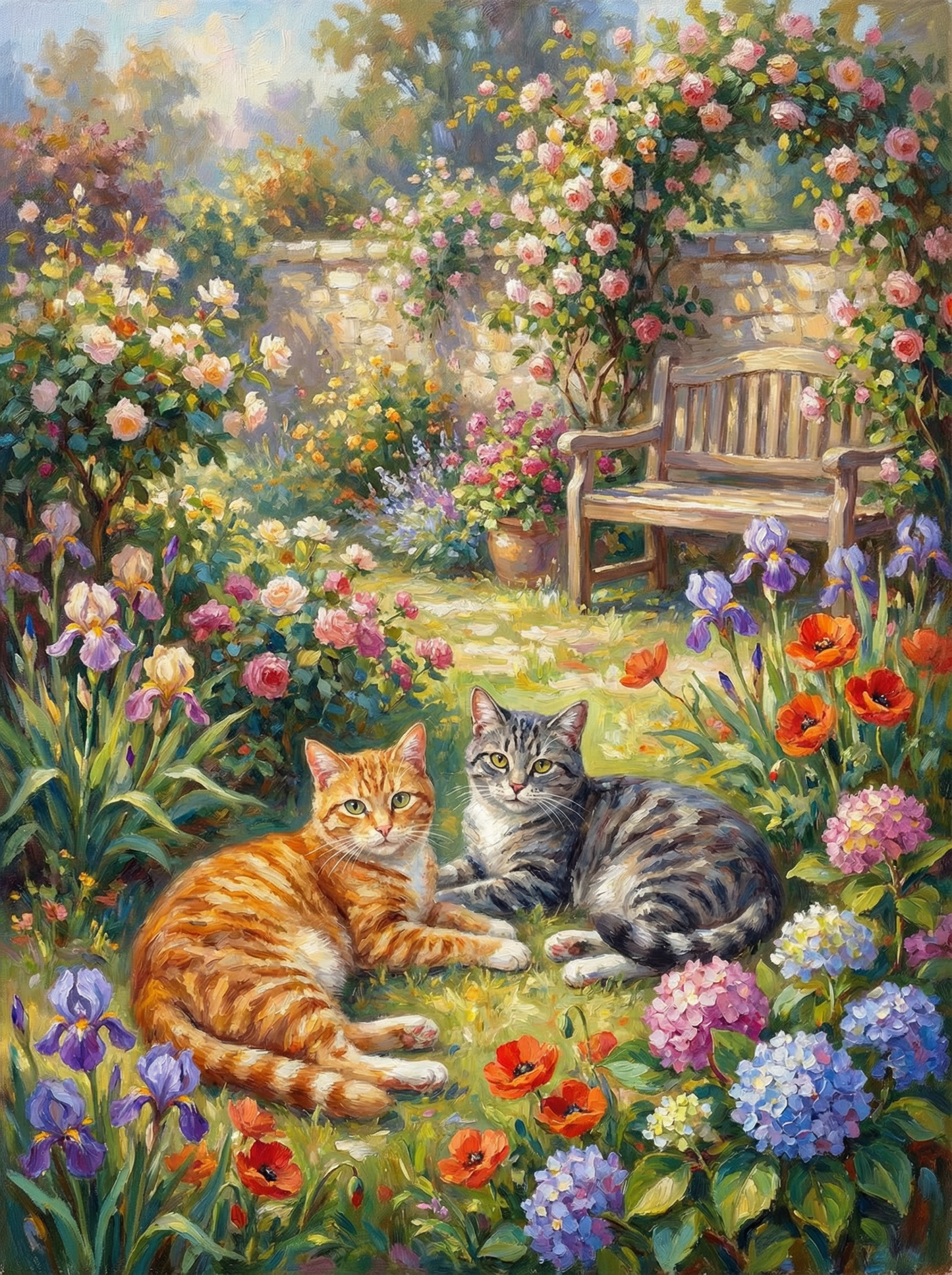 Garden Companions Resting (Diamond Painting)