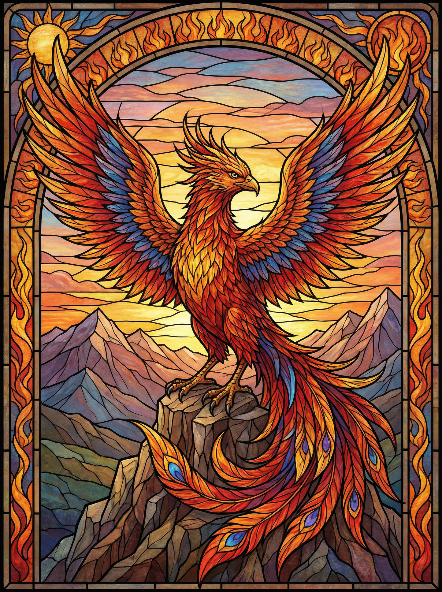 Persian Sunrise Phoenix (Diamond Painting) Diamond Painting kit