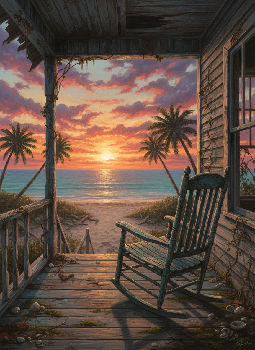 Sunset Porch (Diamond Painting) Diamond Painting kit