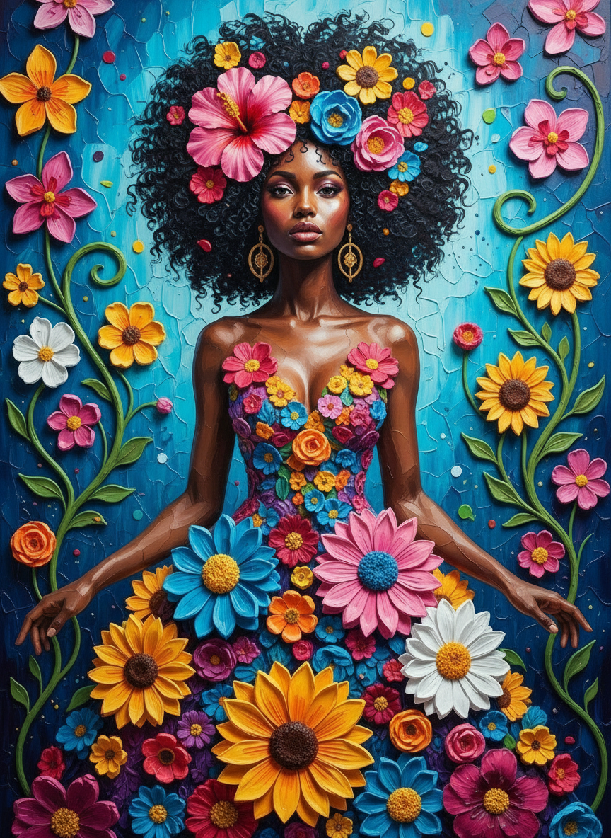 Floral Queen (Diamond Painting) Diamond Painting kit