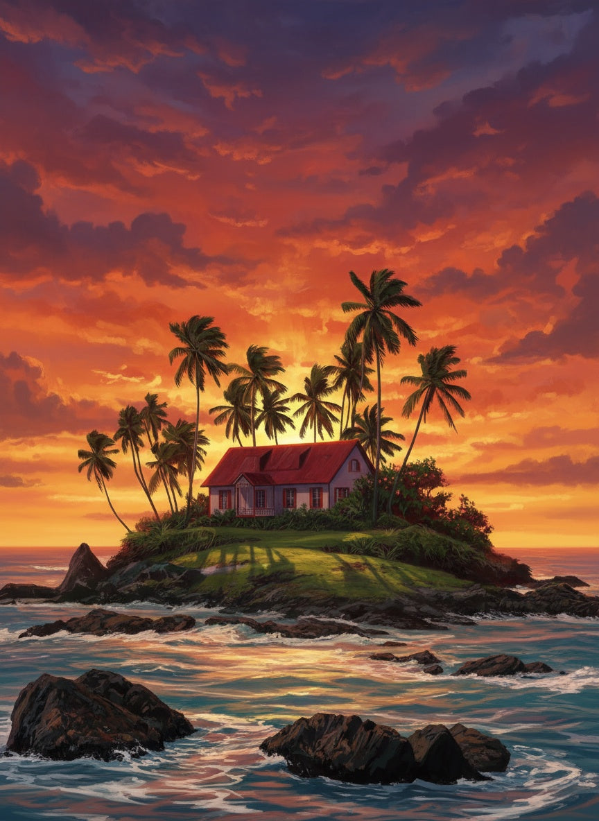 Island Sundown (Diamond Painting) Diamond Painting kit
