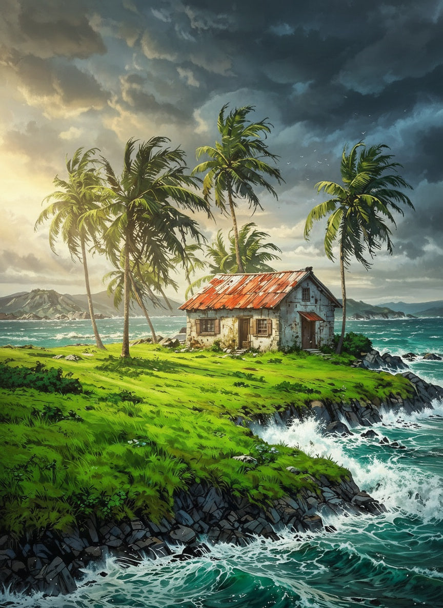 Cottage by the Sea (Diamond Painting) Diamond Painting kit