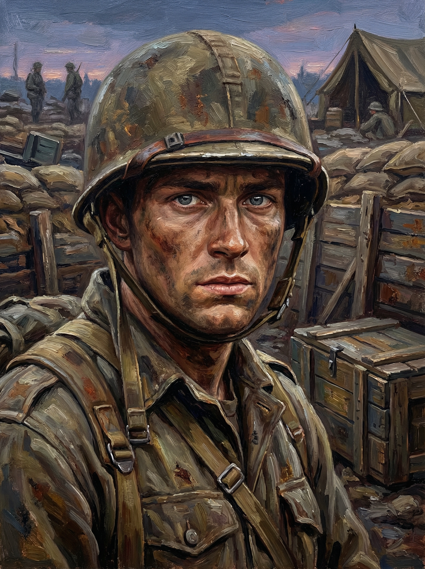 Trench Soldier’s Gaze (Diamond Painting) Diamond Painting kit