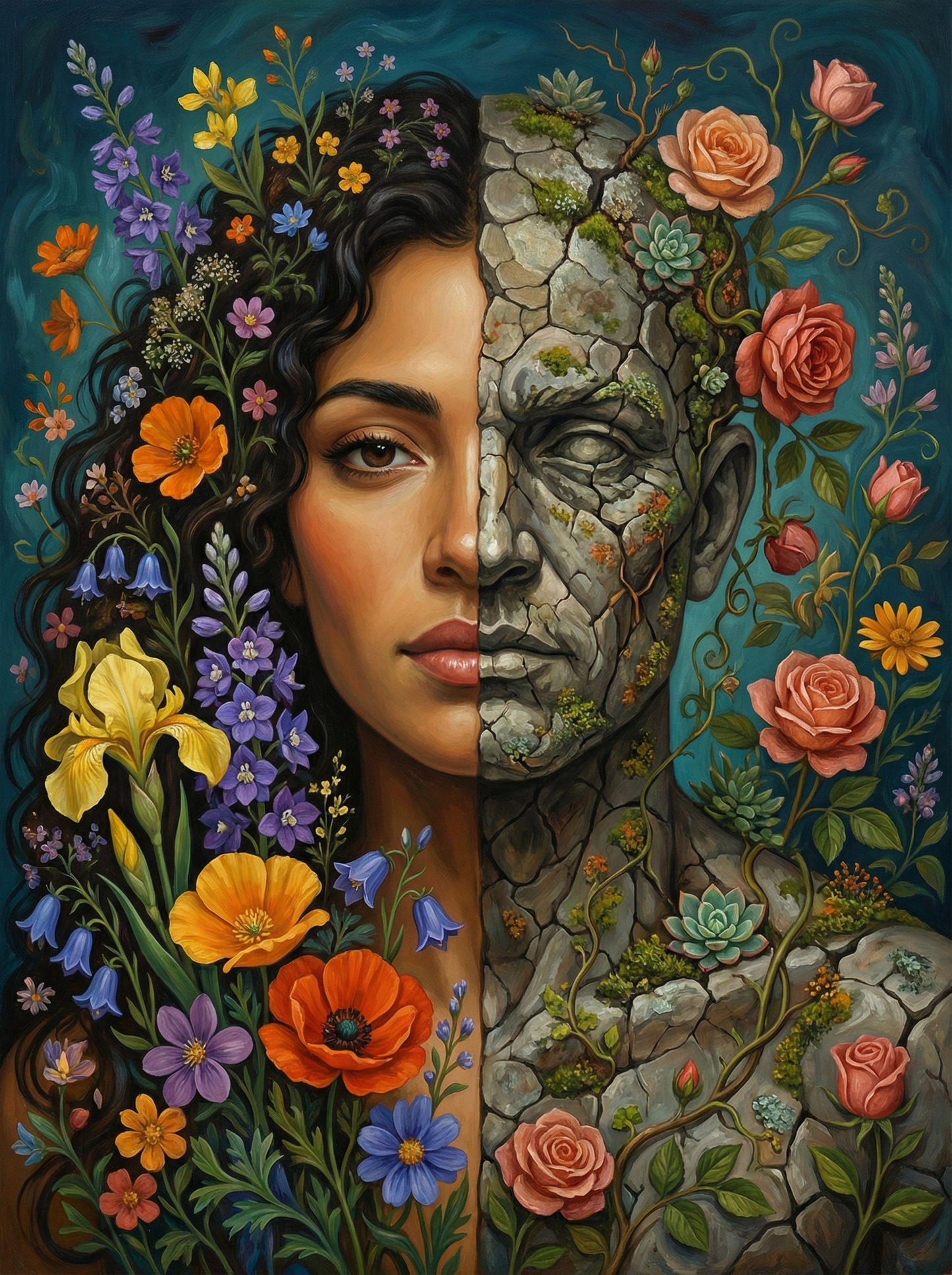 Nature Reclaims Stone (Diamond Painting) Diamond Painting kit