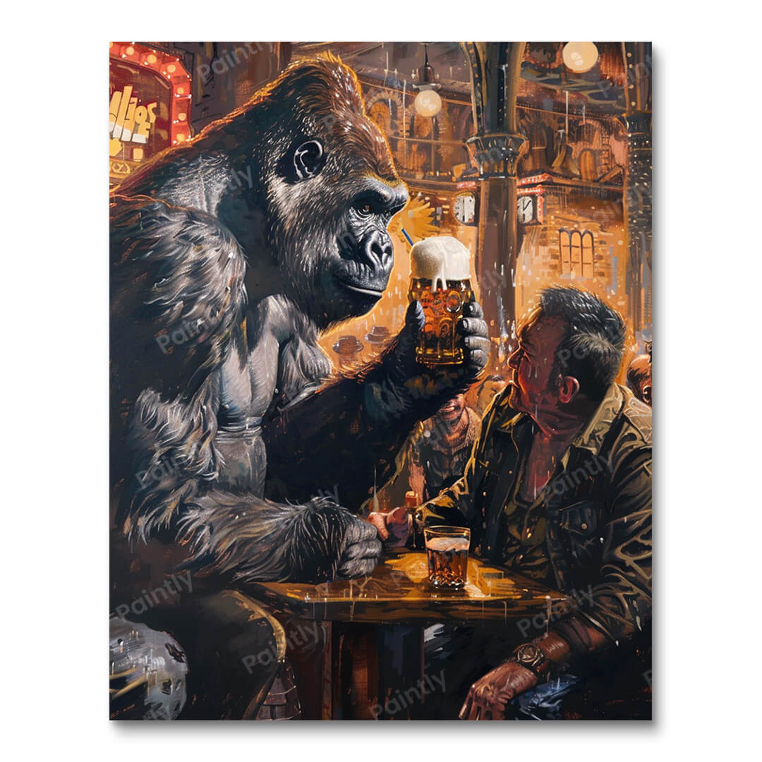 Gorilla After a Long Day's Work (Diamond Painting) Diamond Painting kit