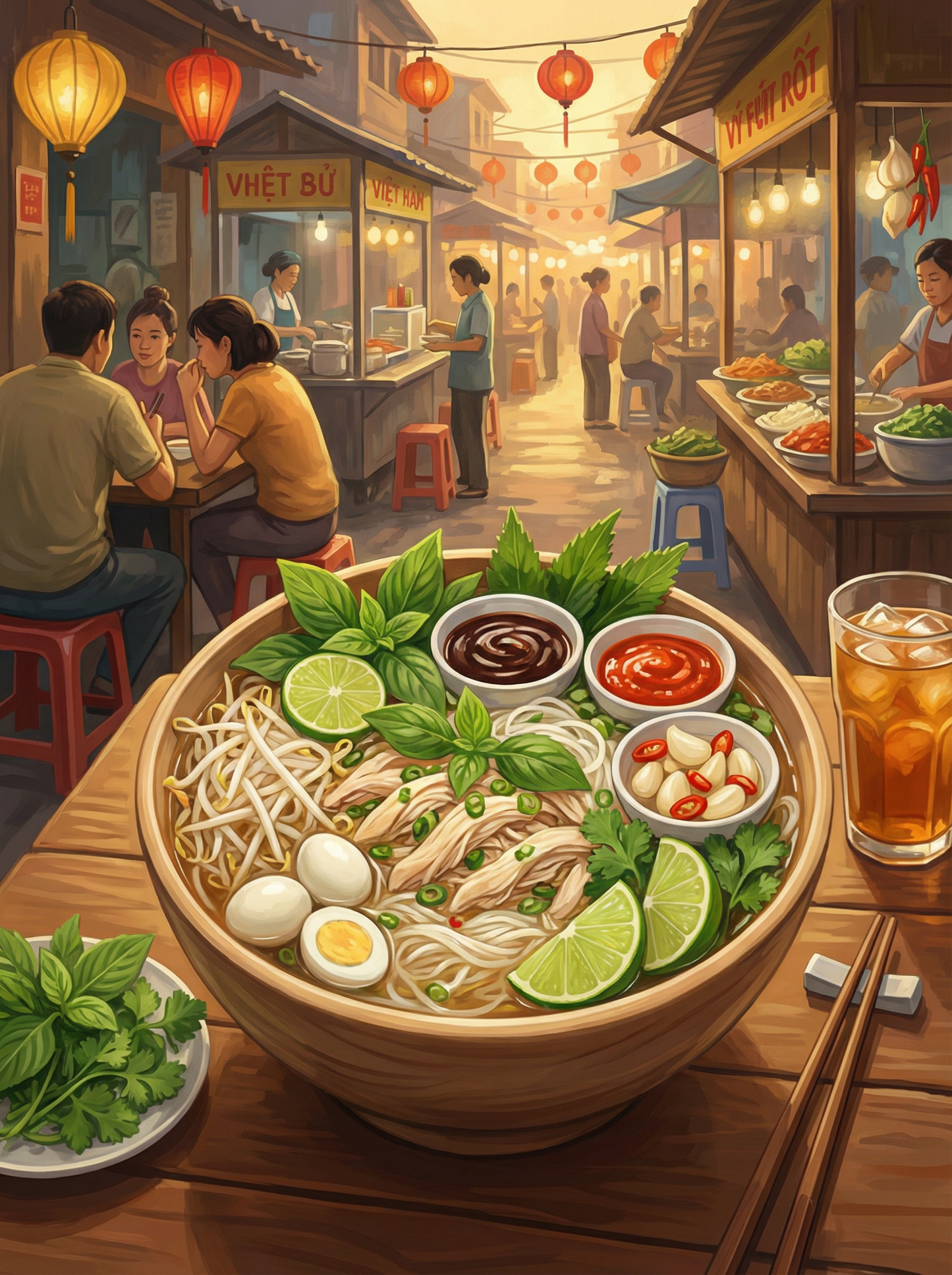 Vietnam Street Feast (Diamond Painting) Diamond Painting kit