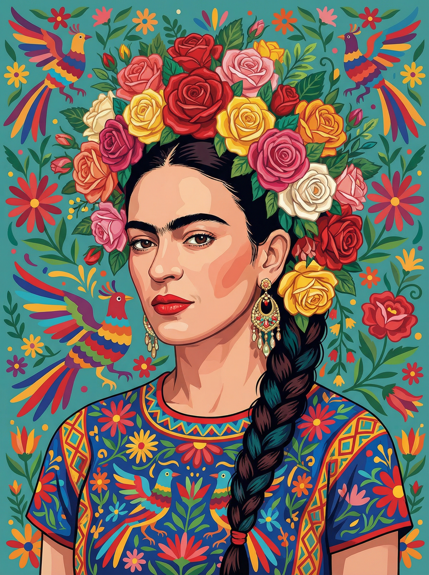 Floral Reverie (100 Color Diamond Painting)