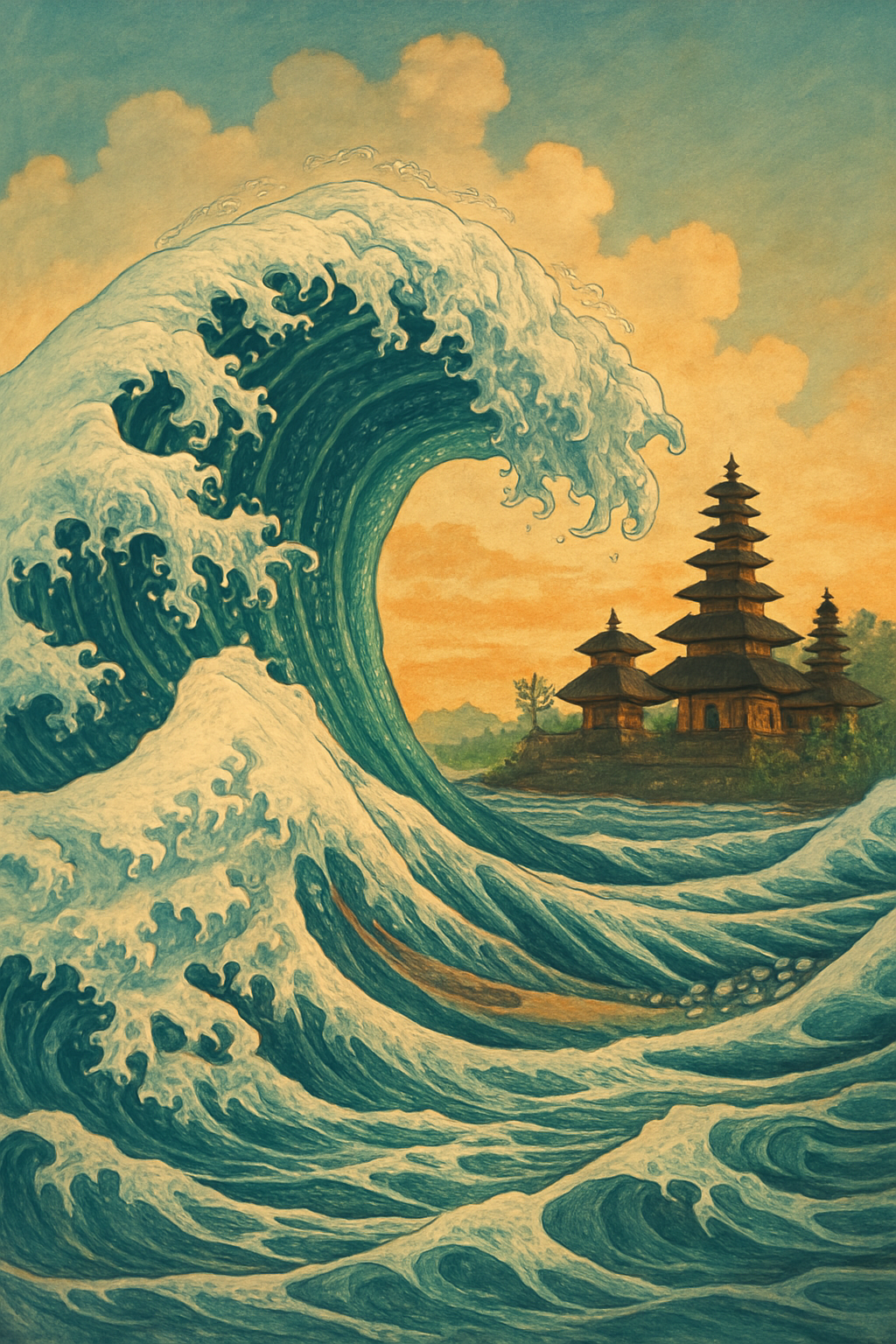 Balinese Waves (Diamond Painting) Diamond Painting kit