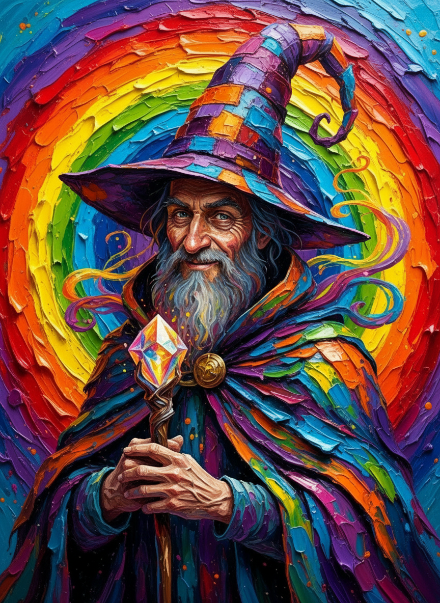 The Chromatic Sorcerer (Board Canvas)