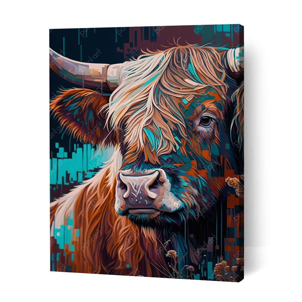 Highland Cow IV (Diamond Painting) Diamond Painting kit