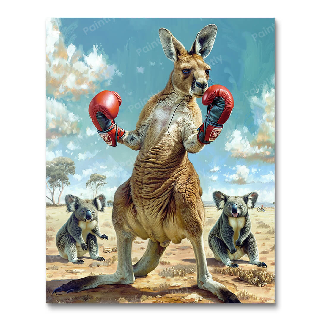 Kangaroo Dominance (Diamond Painting) Diamond Painting kit