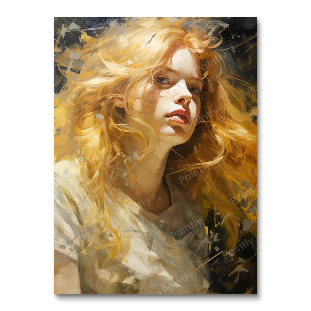 Golden-haired Girl (Diamond Painting) Diamond Painting kit