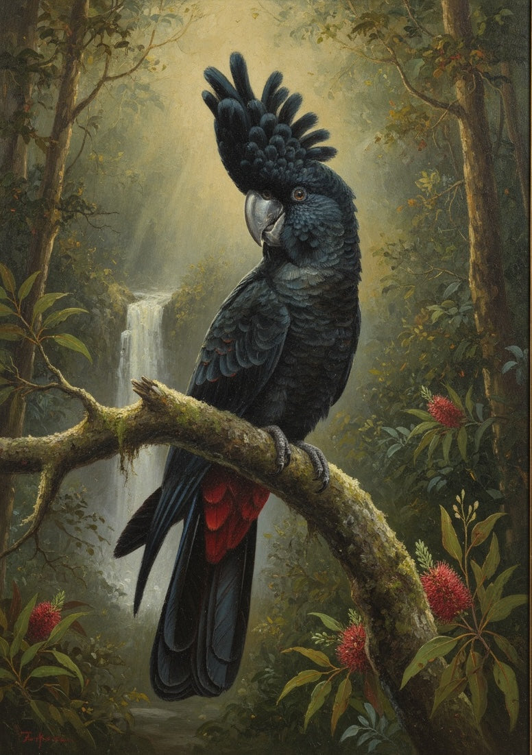Black Cockatoo Haven (Diamond Painting) Diamond Painting kit
