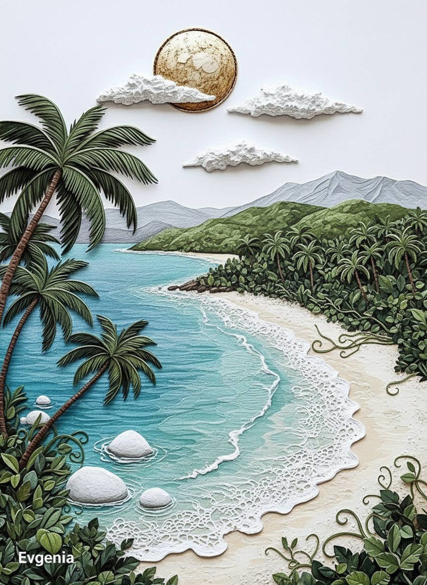 Whispers of the Island Breeze (Diamond Painting) Diamond Painting kit