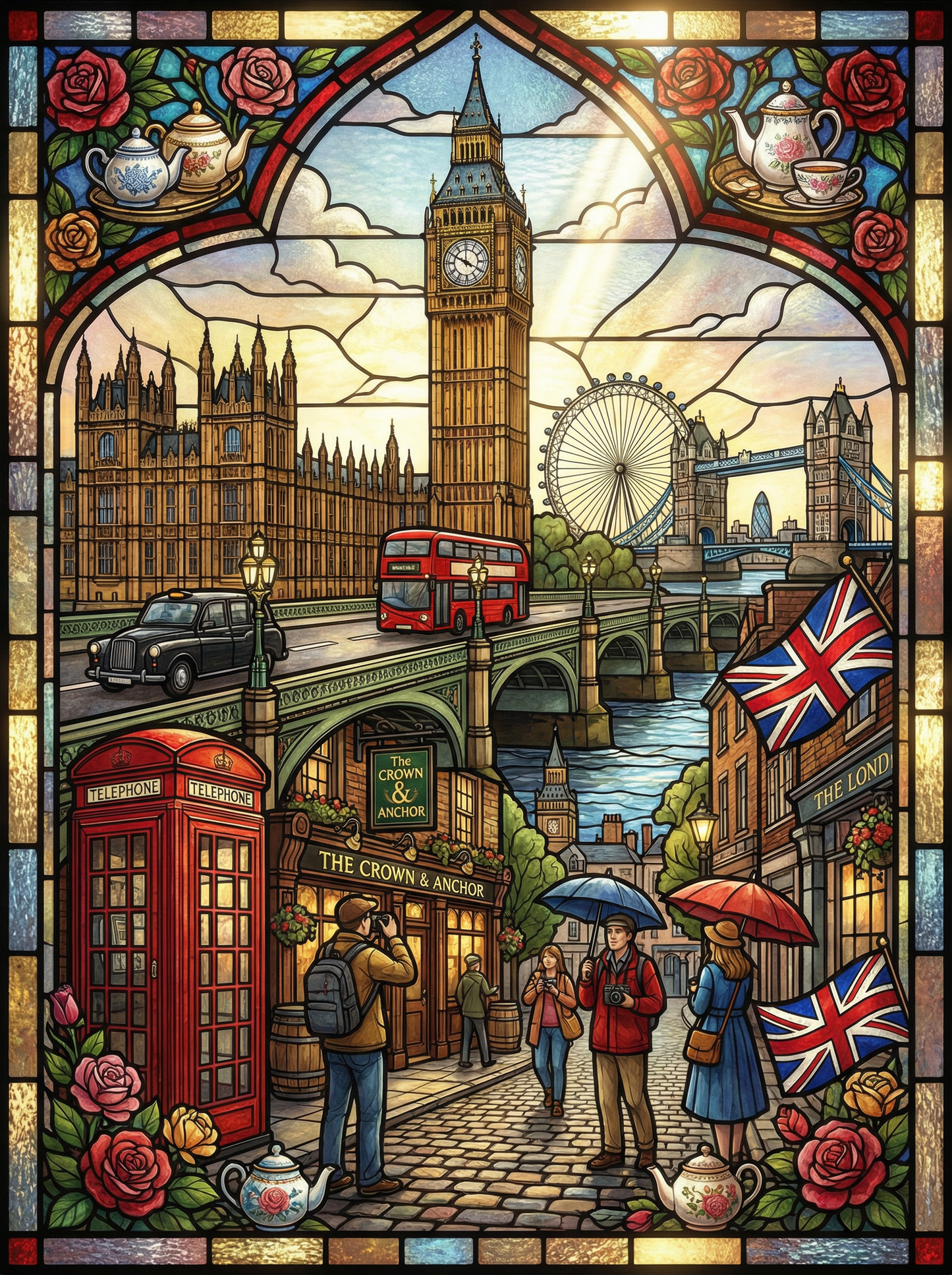 London Streetscape (Diamond Painting) Diamond Painting kit
