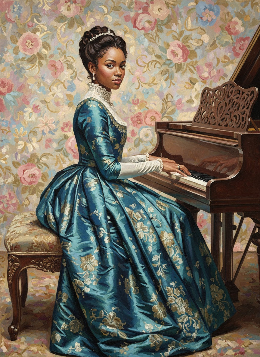 Pianist in Blue (Diamond Painting) Diamond Painting kit