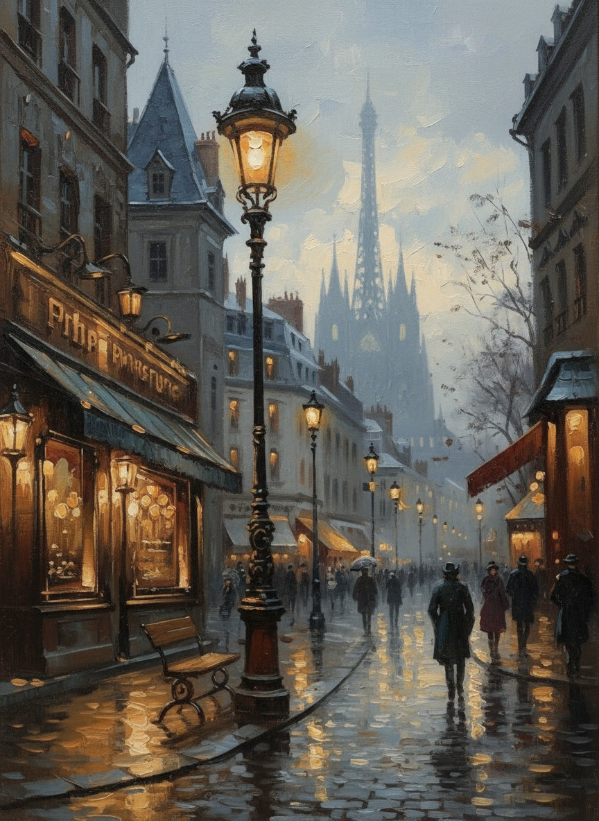Parisian Evening (Diamond Painting) Diamond Painting kit