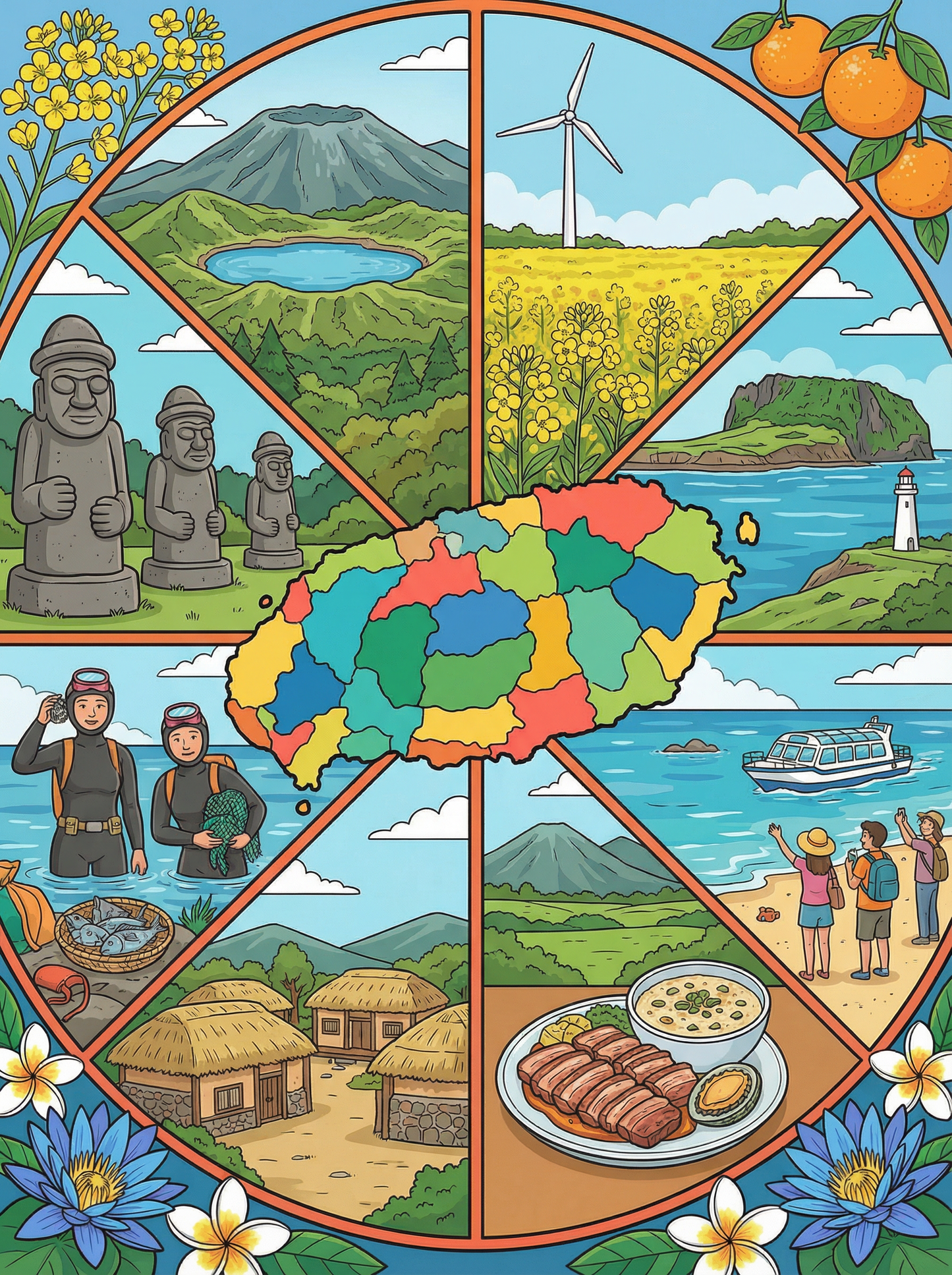 Jeju Island Wonders (Diamond Painting) Diamond Painting kit