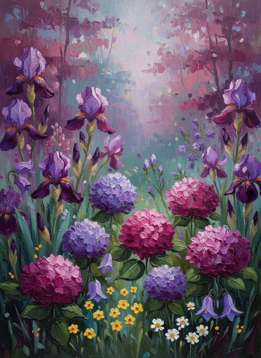 Garden of Irises (Diamond Painting) Diamond Painting kit