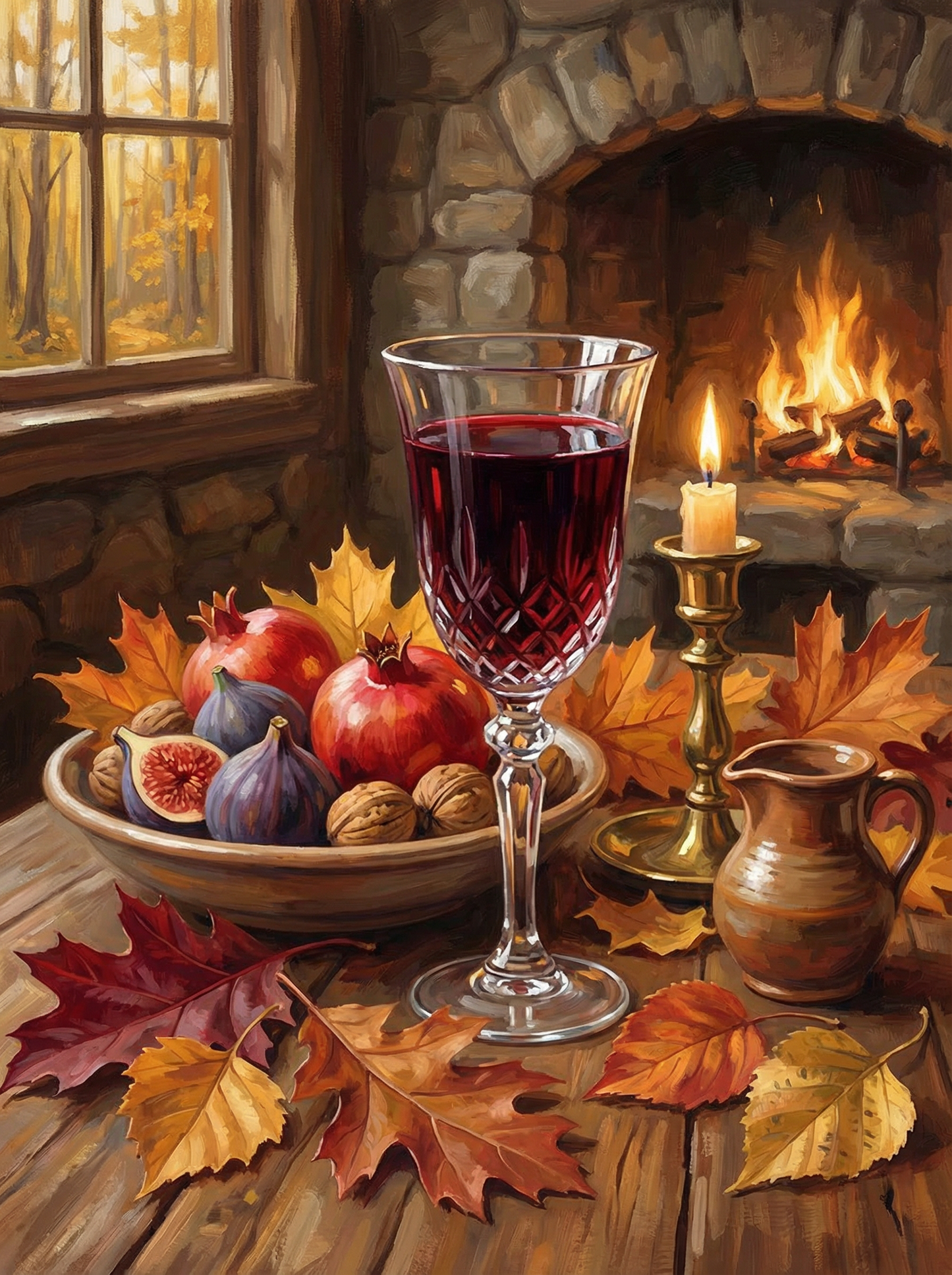 Hearthside Autumn Stillness (Diamond Painting) Diamond Painting kit