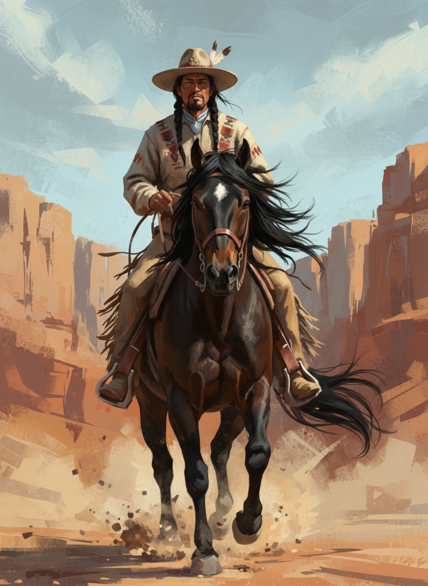 Rider of the Canyon (Board Canvas)