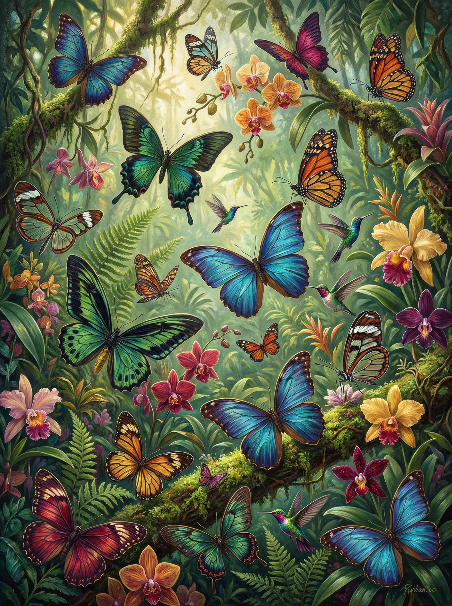 Enchanted Butterfly Garden (Diamond Painting)