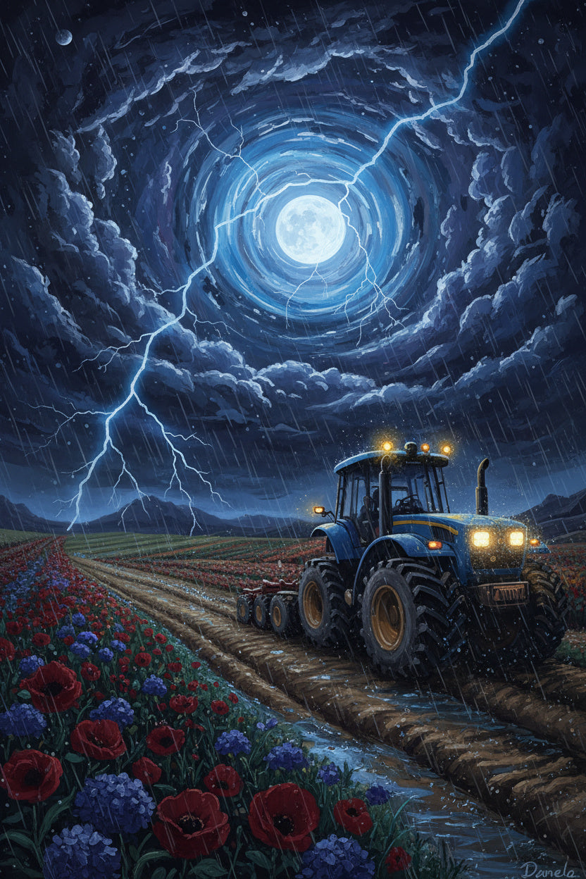 Harvest Under the Storm (Diamond Painting) Diamond Painting kit