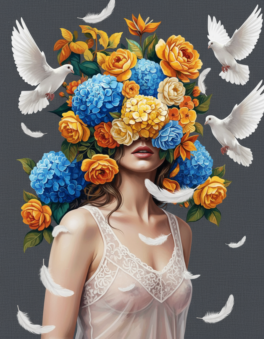 Floraison Céleste (Diamond Painting) Diamond Painting kit