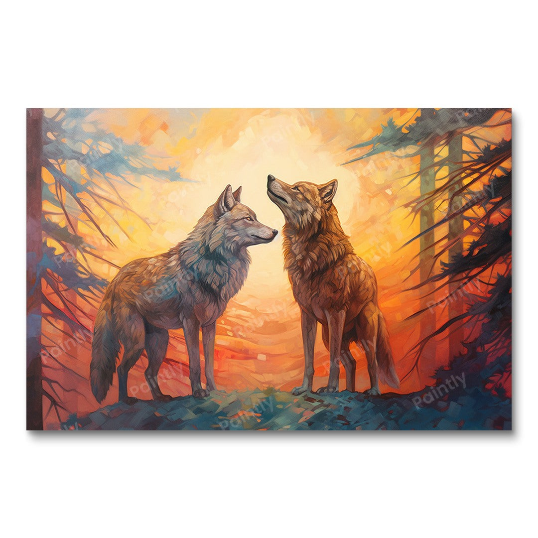 Serenade of Wolves (Diamond Painting)