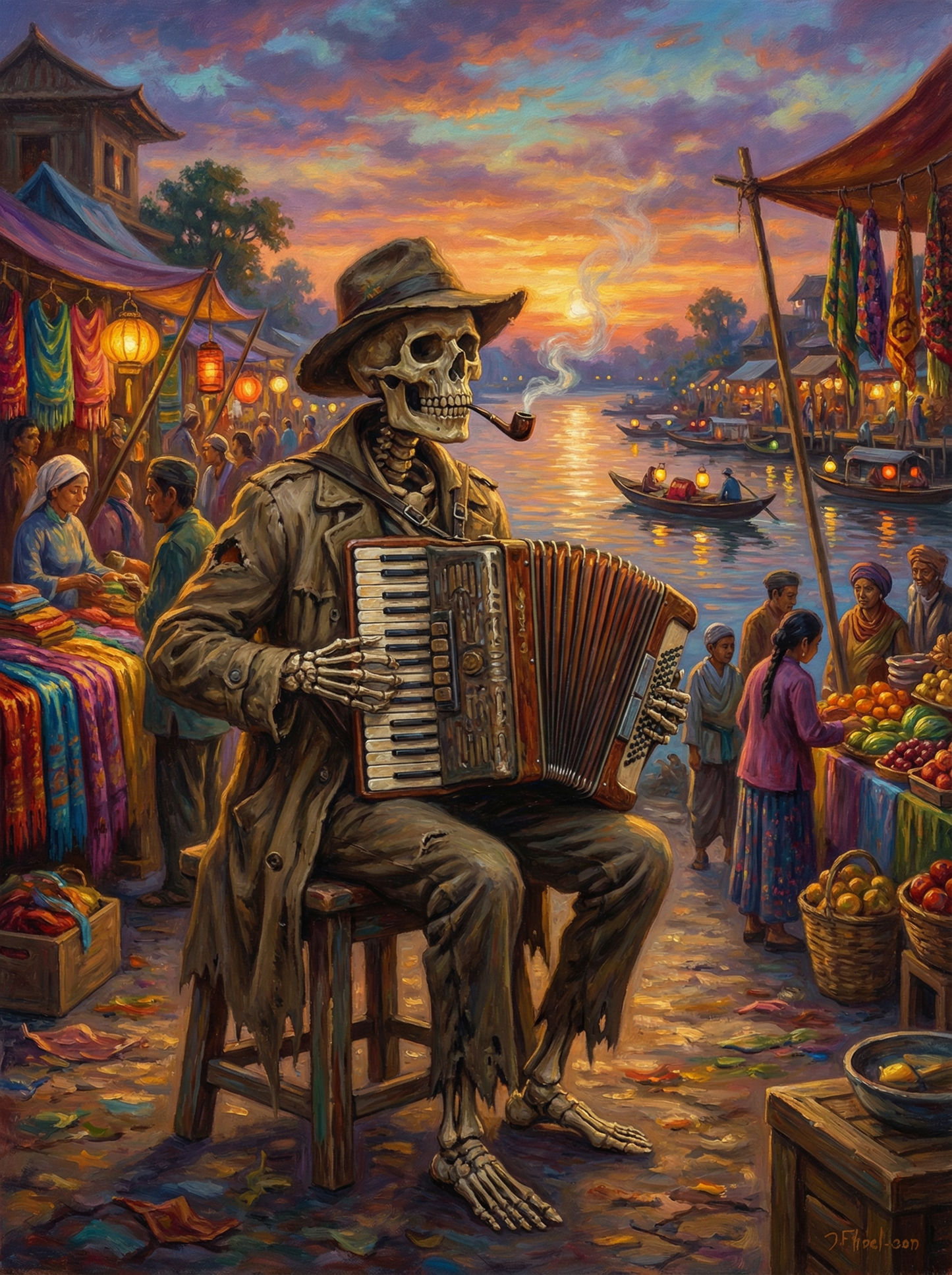 Market Song Skeleton (Diamond Painting) Diamond Painting kit
