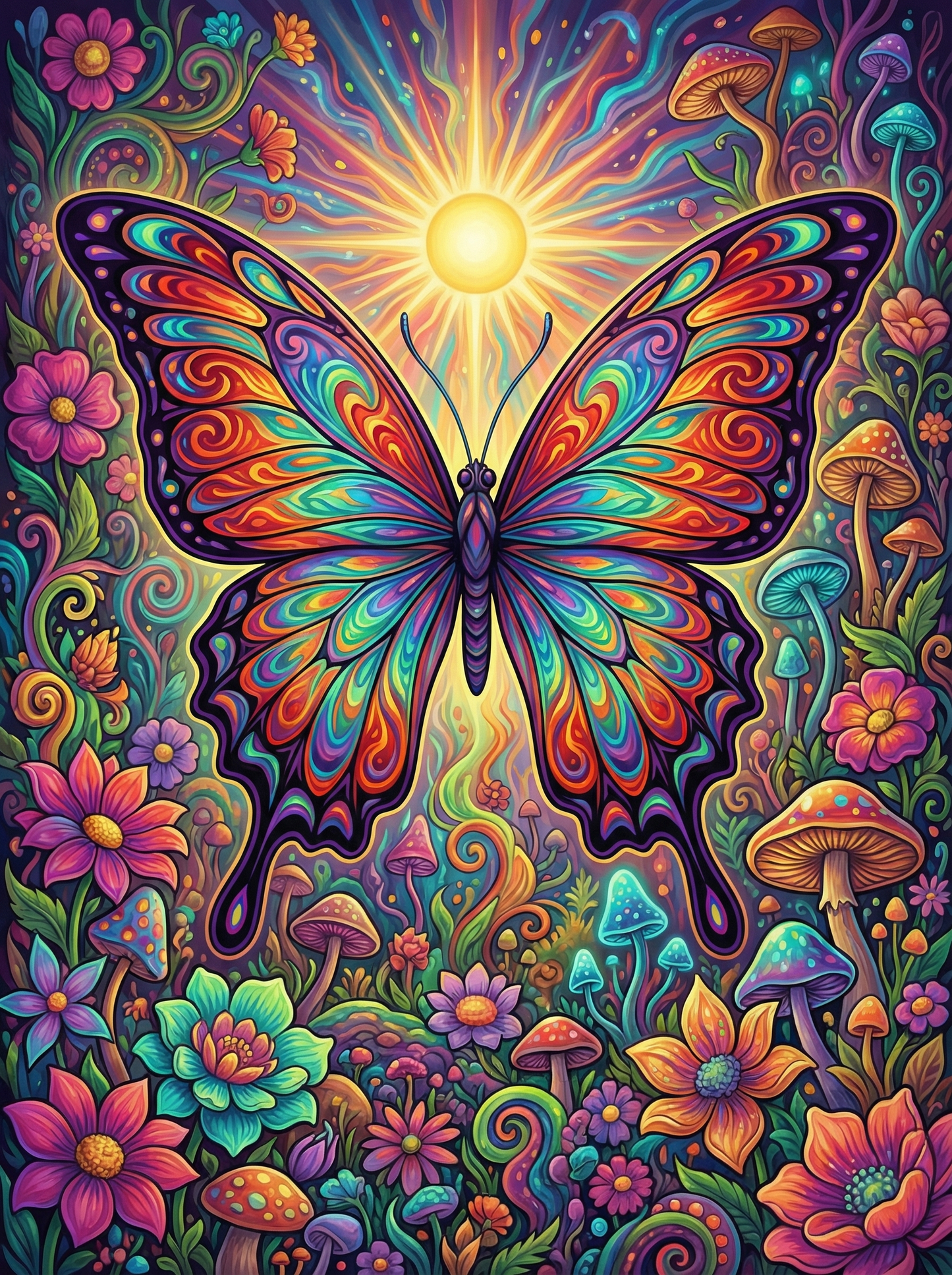 Radiant Sun Butterfly (Diamond Painting)