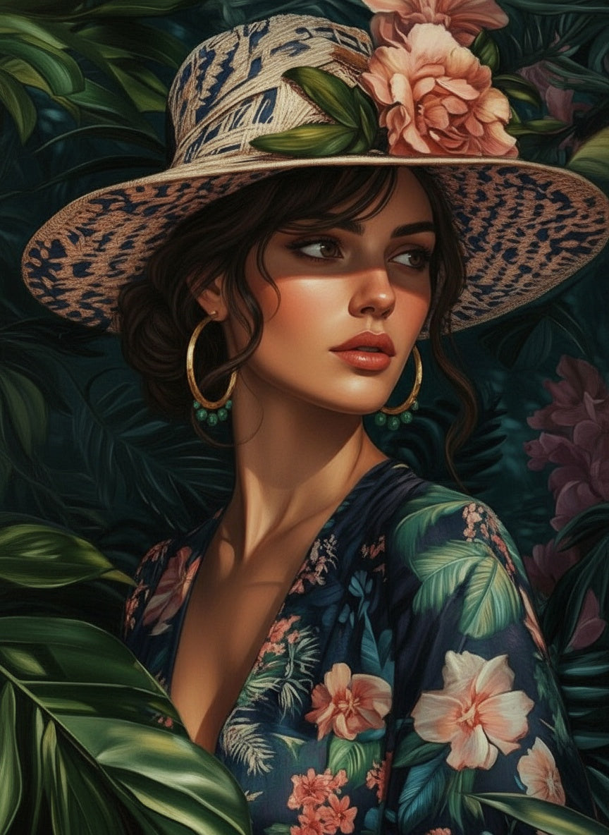 Tropical Muse (Board Canvas)