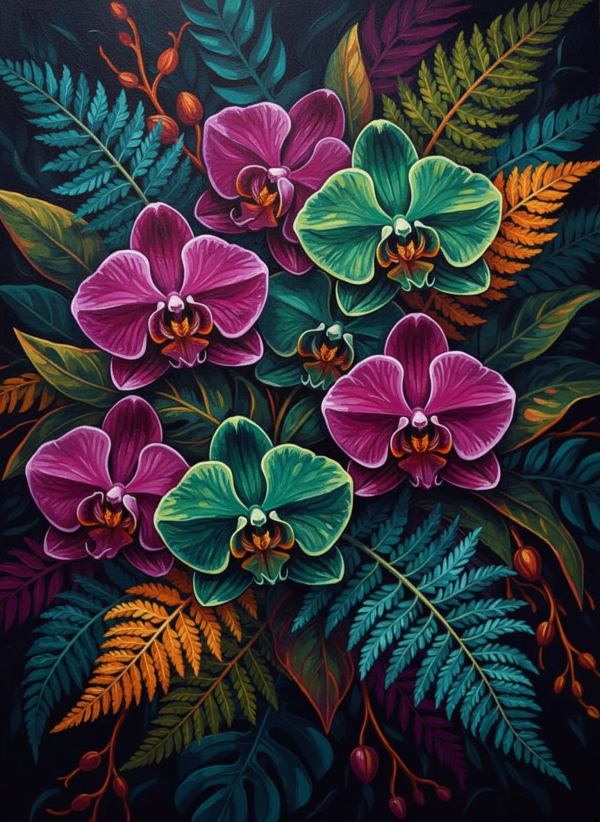 Orchid Reverie (Board Canvas)