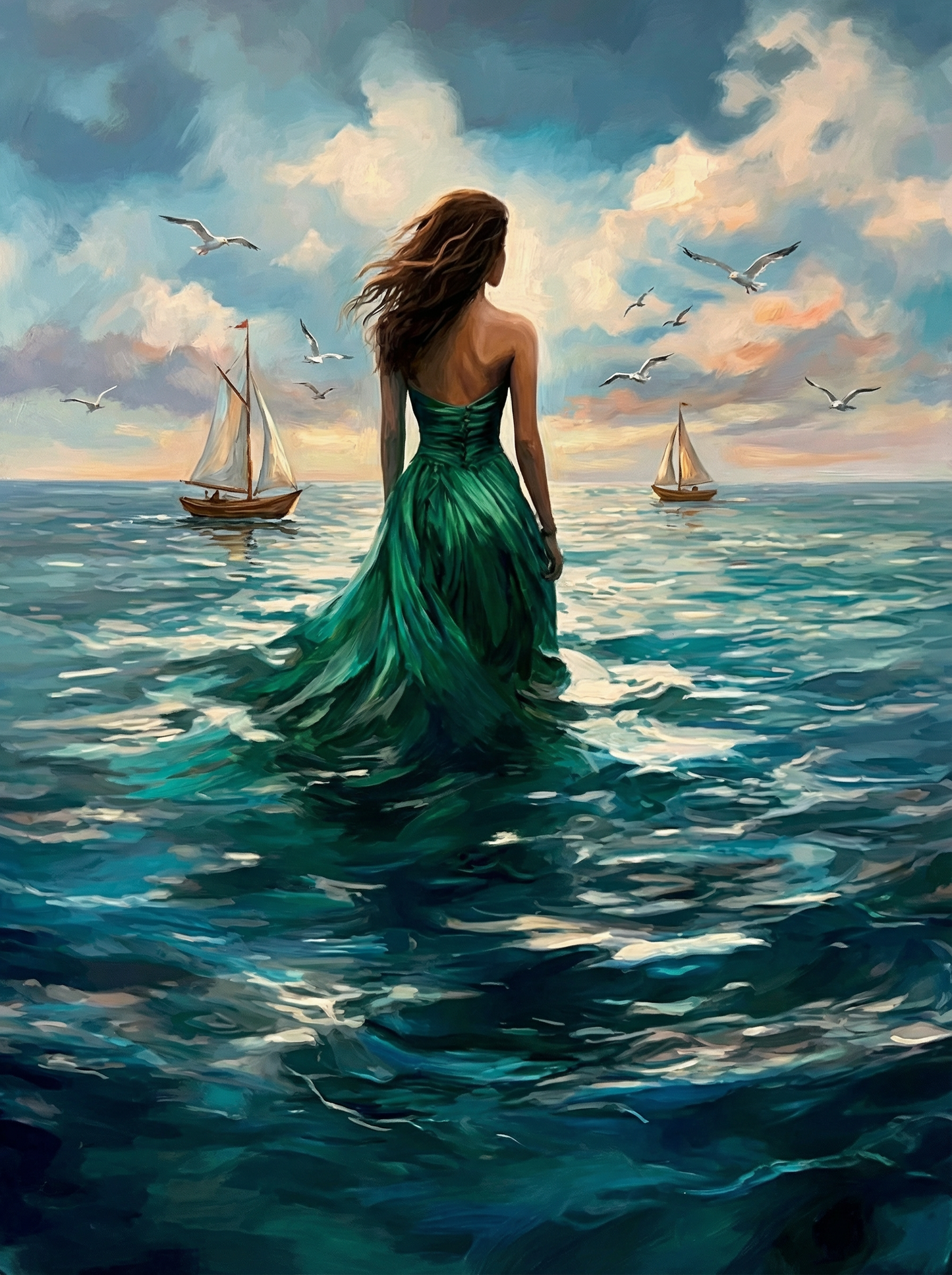 Woman of the Open Sea (Diamond Painting) Diamond Painting kit