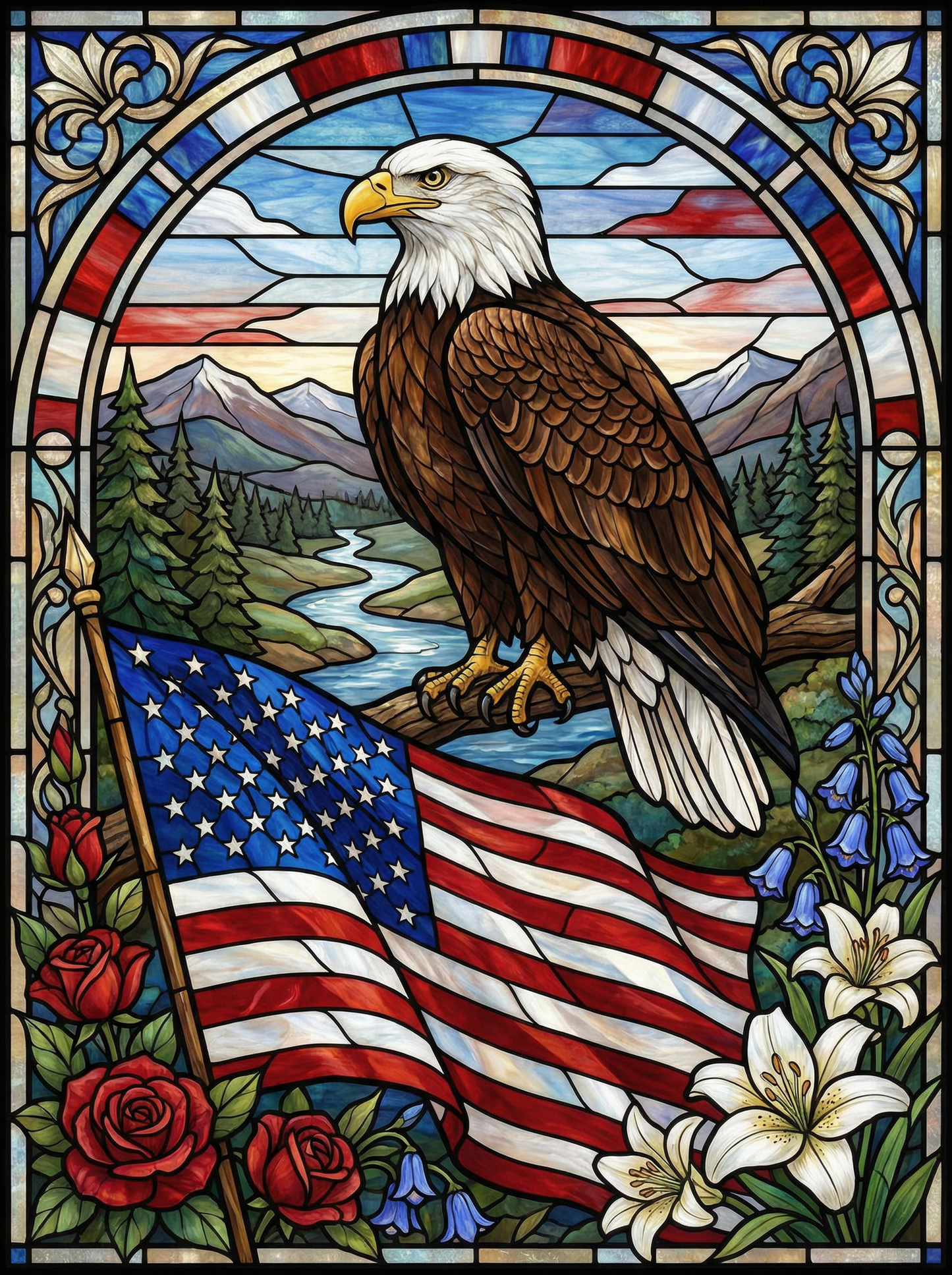 Eagle of the Homeland (150 Color Diamond Painting) Diamond Painting kit