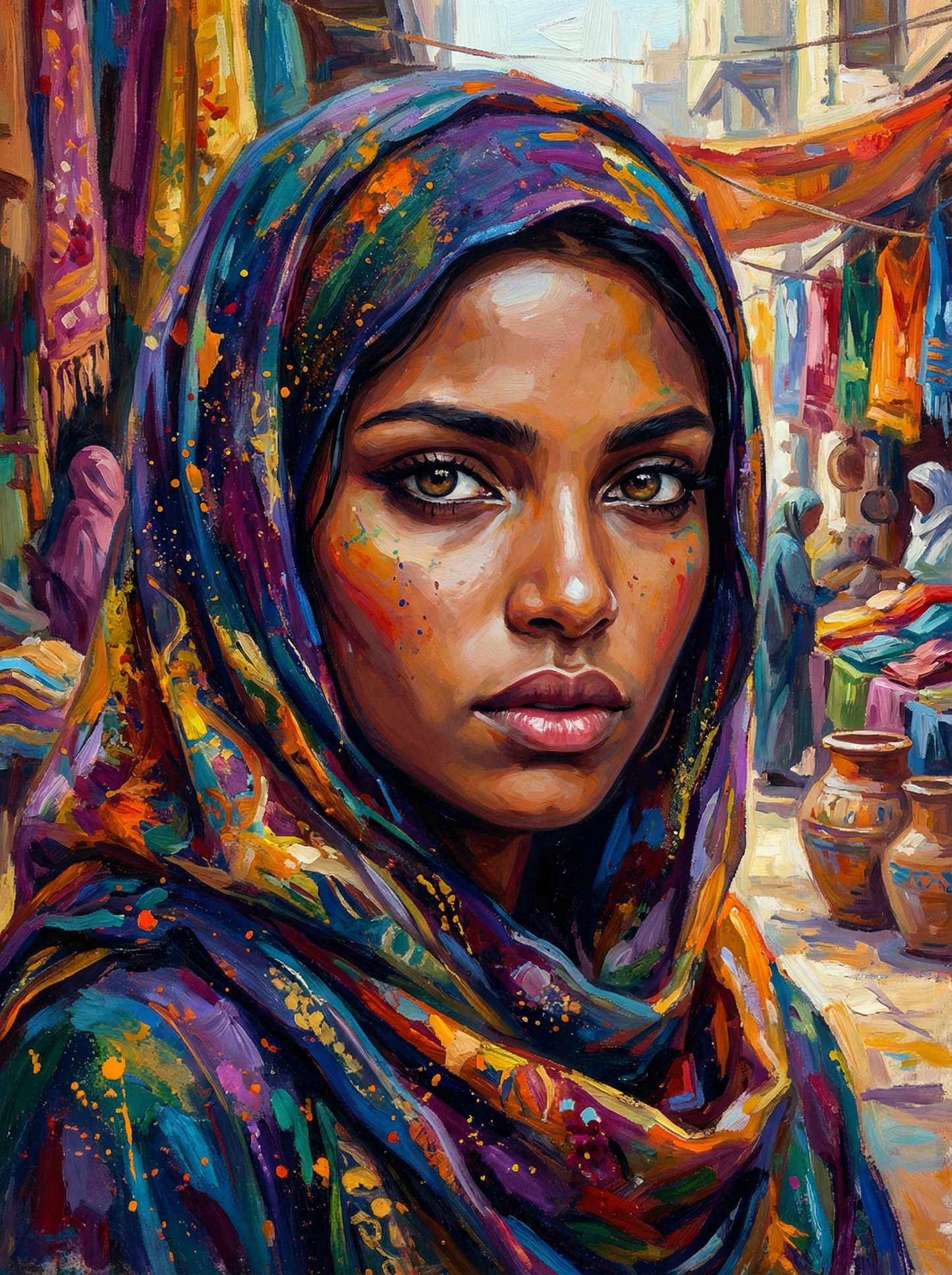 Veiled Market Muse (Diamond Painting) Diamond Painting kit