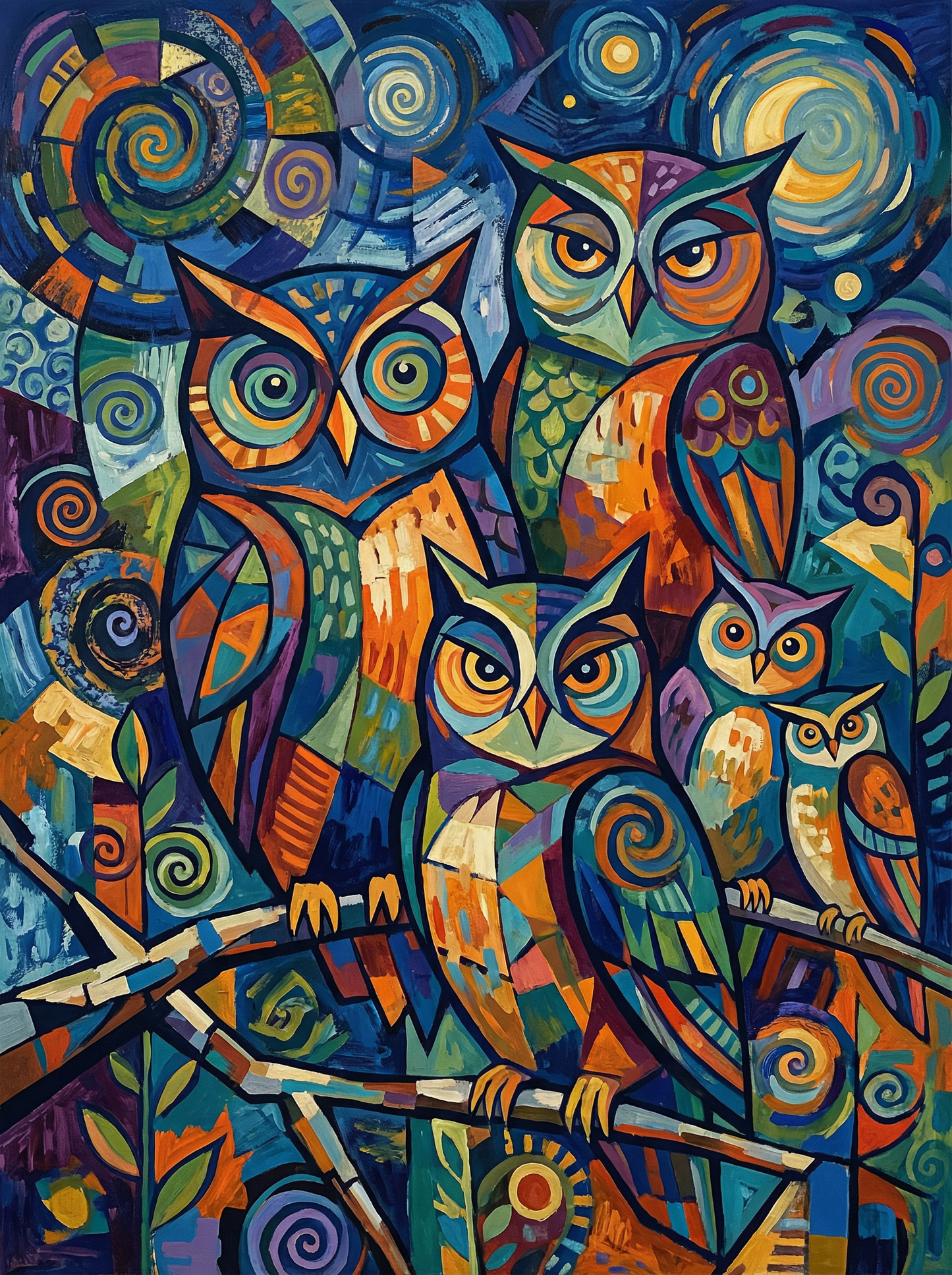 Mystic Owl Gathering (Diamond Painting) Diamond Painting kit