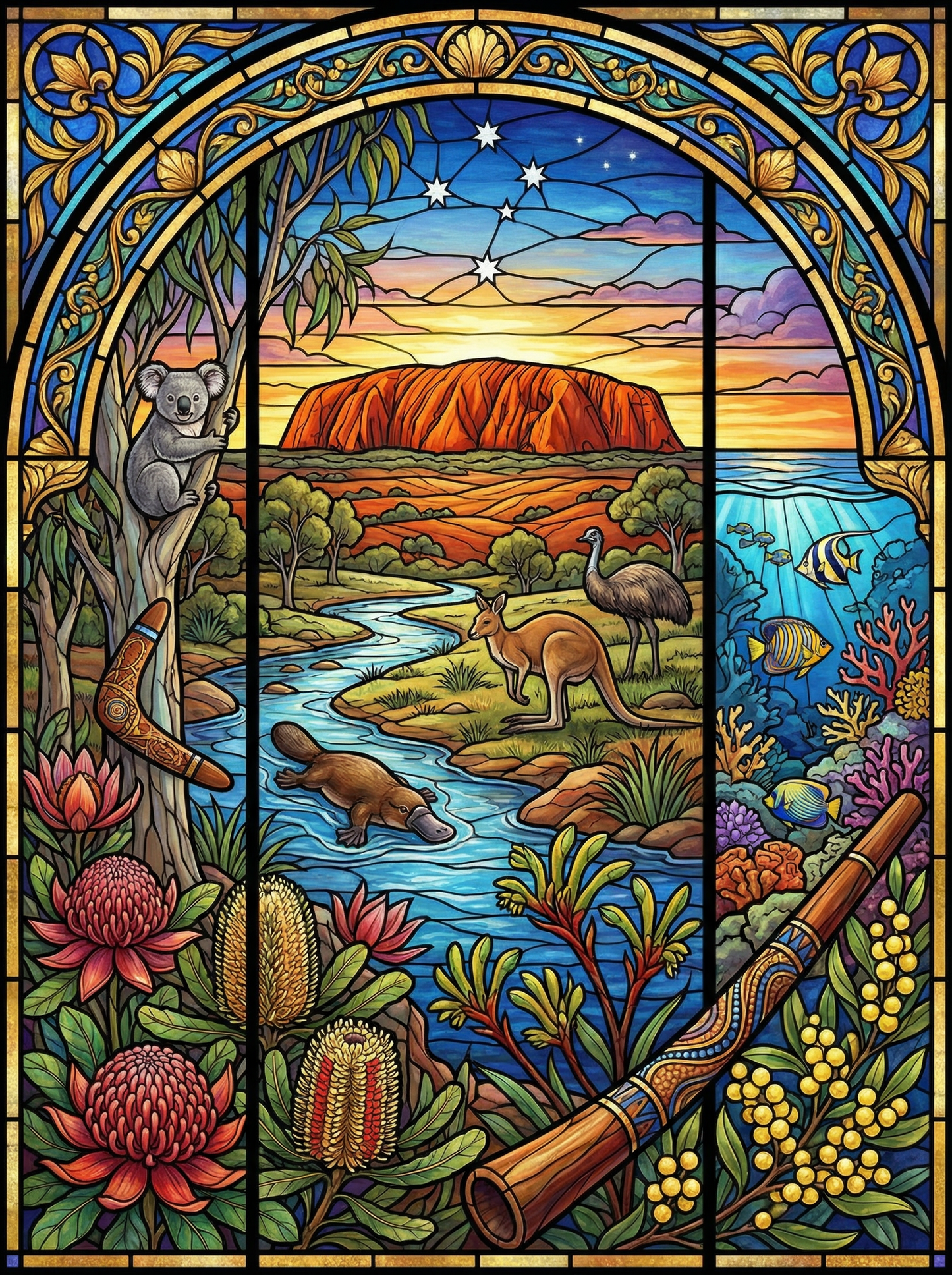 Australia Wild Spirit (150 Color Diamond Painting) Diamond Painting kit