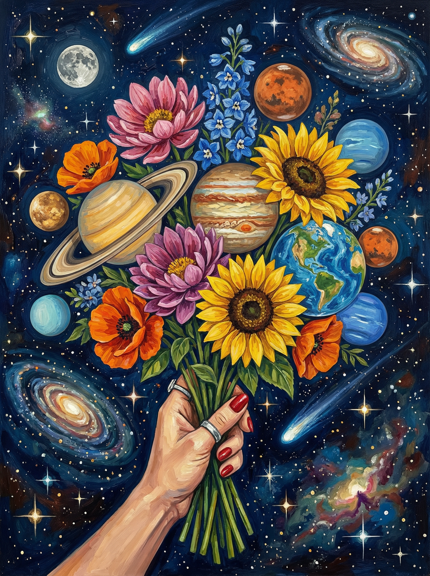 Bouquet of Worlds (Diamond Painting) Diamond Painting kit