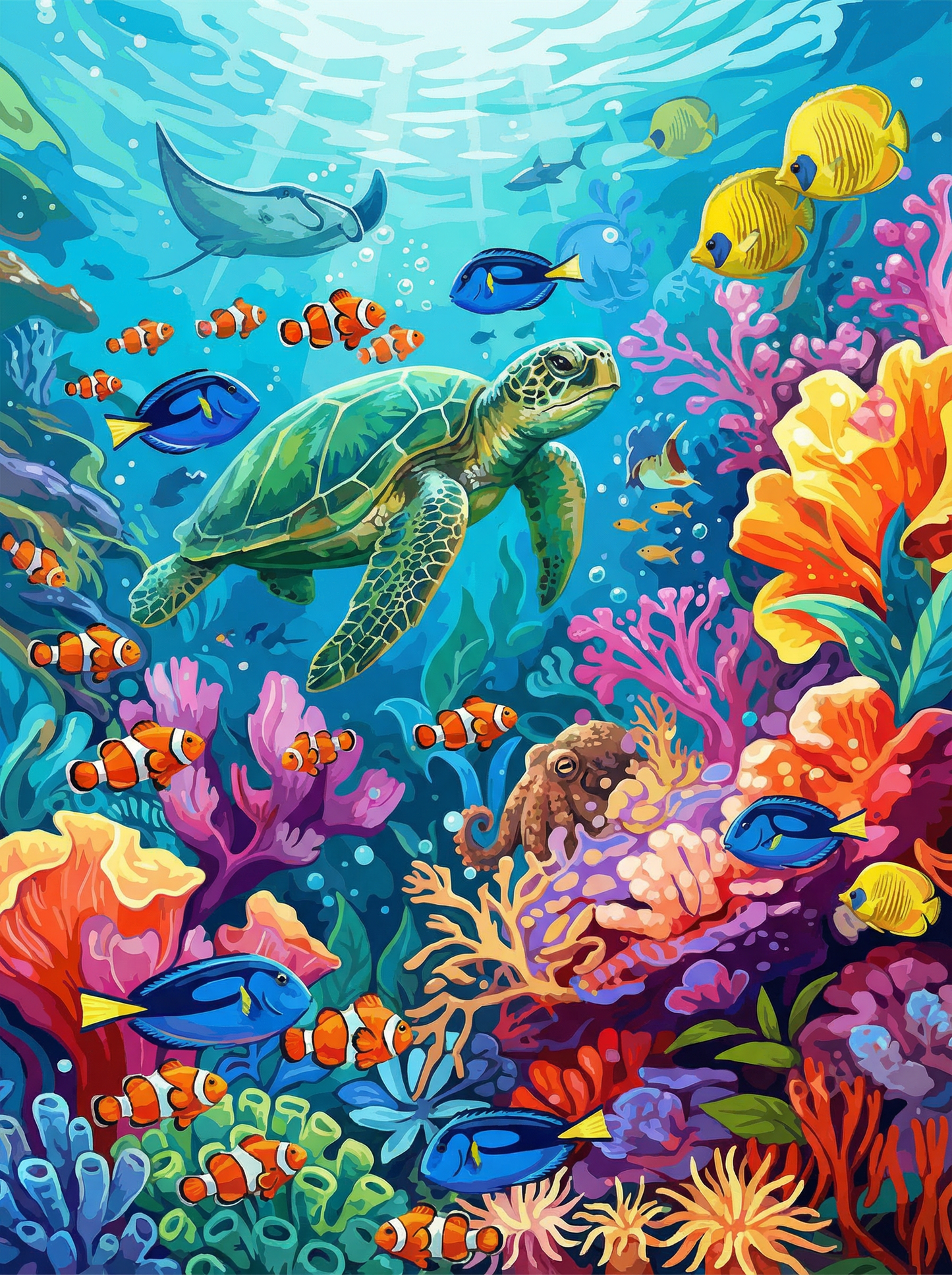 Turtle Reef Adventure (Diamond Painting) Diamond Painting kit