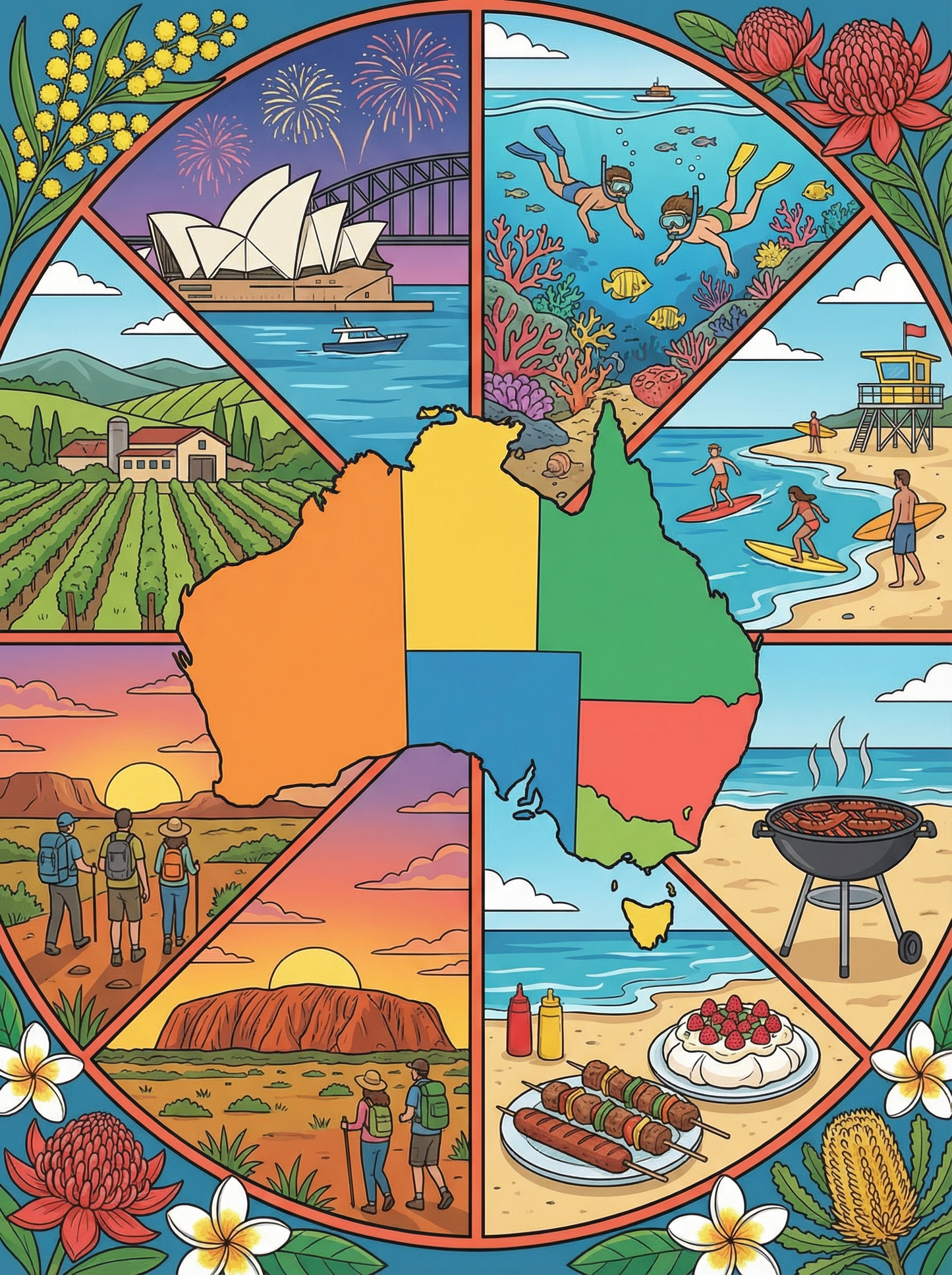 Australia Coastal Adventure (Diamond Painting) Diamond Painting kit