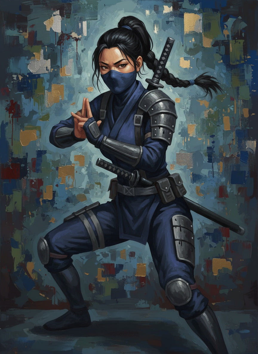 Female Ninja Warrior (Diamond Painting) Diamond Painting kit