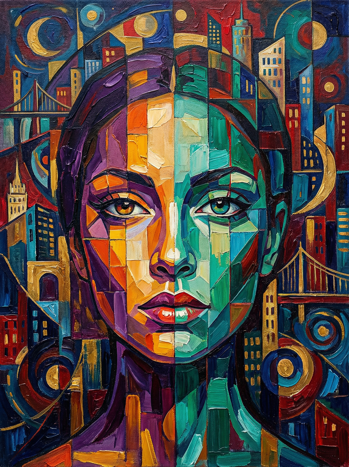 City Lights Portrait (Diamond Painting) Diamond Painting kit
