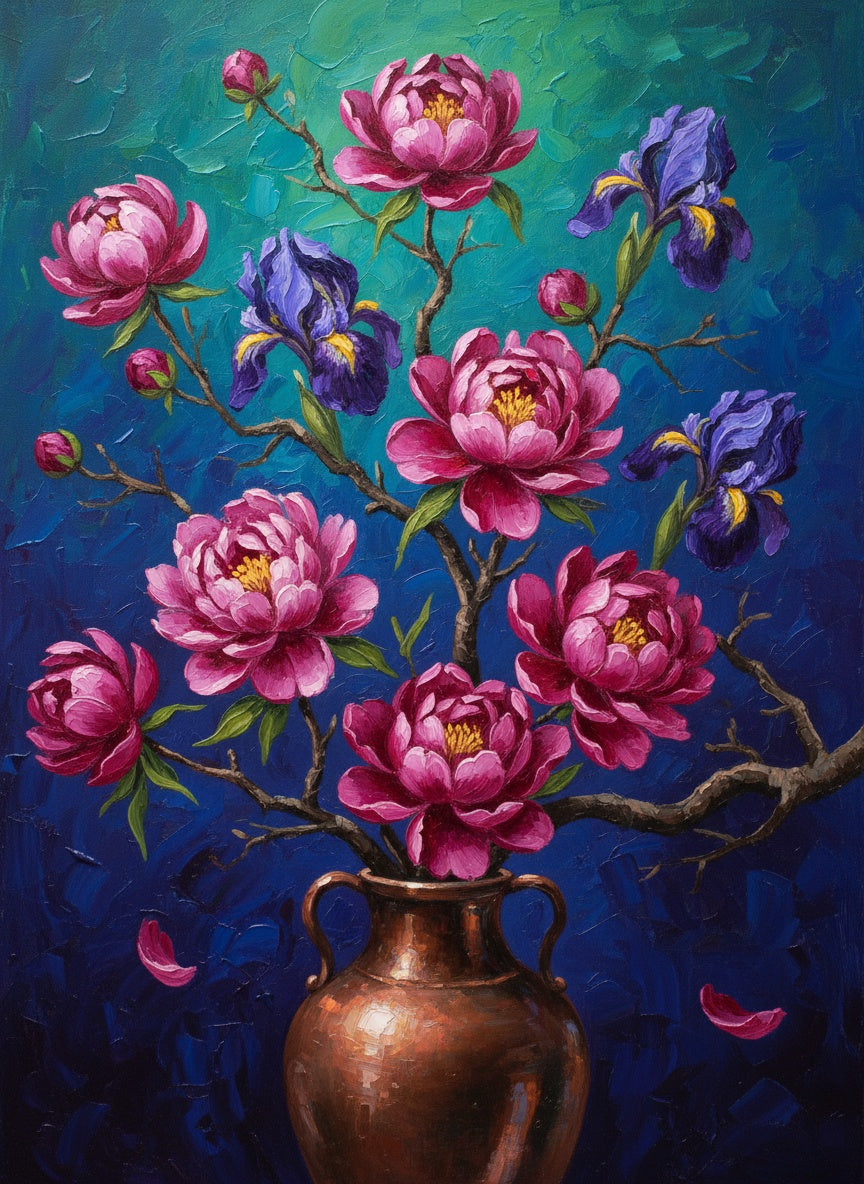 Peonies and Irises (Diamond Painting) Diamond Painting kit