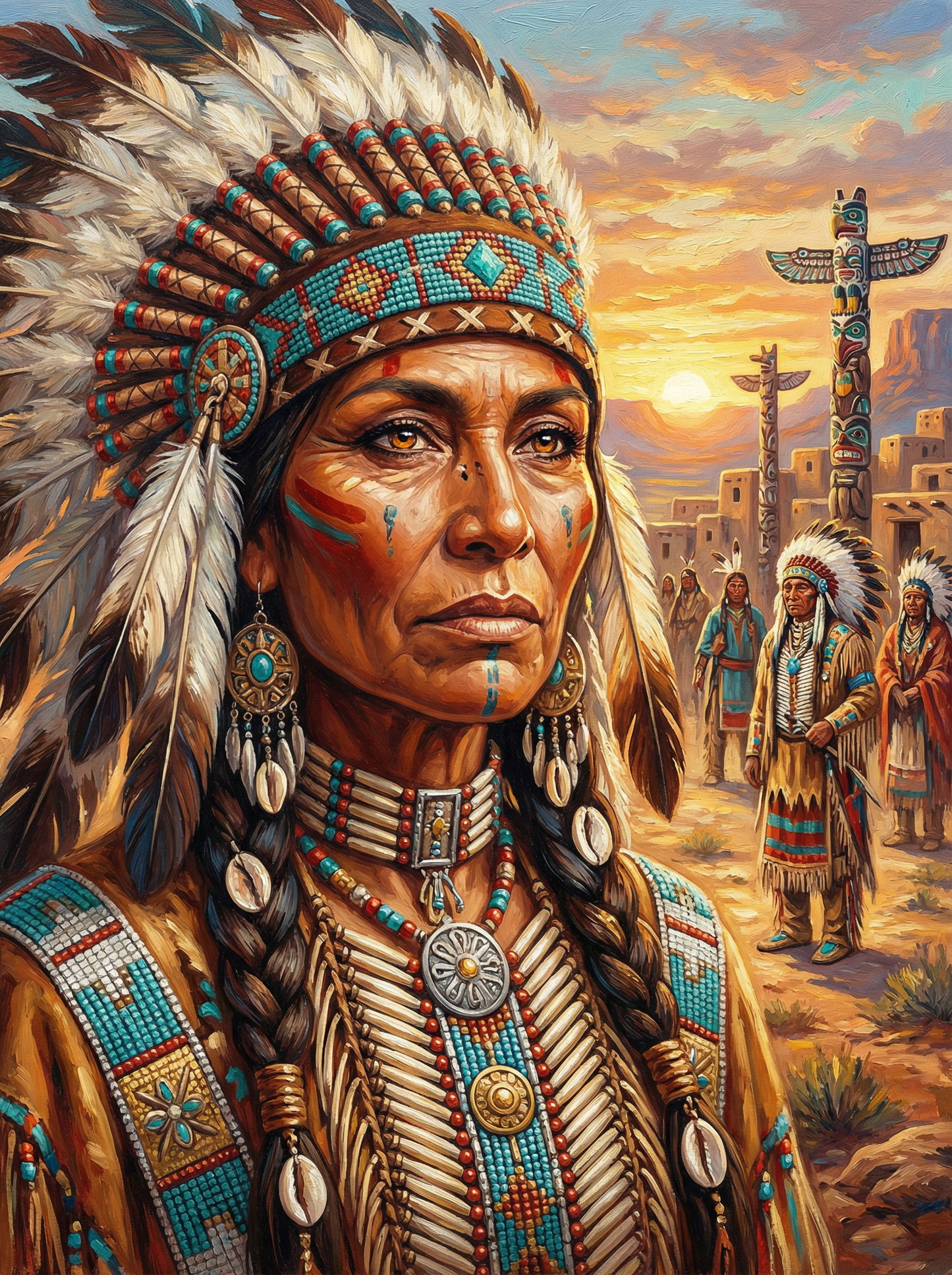 Native American Chief (Diamond Painting) Diamond Painting kit