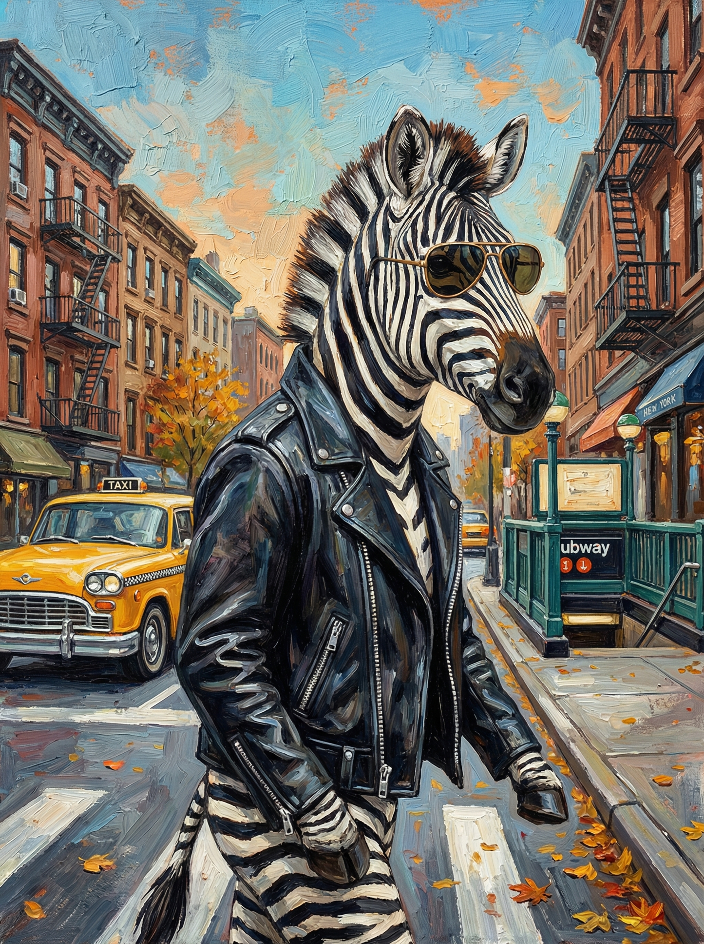 Subway Zebra Style (Diamond Painting) Diamond Painting kit
