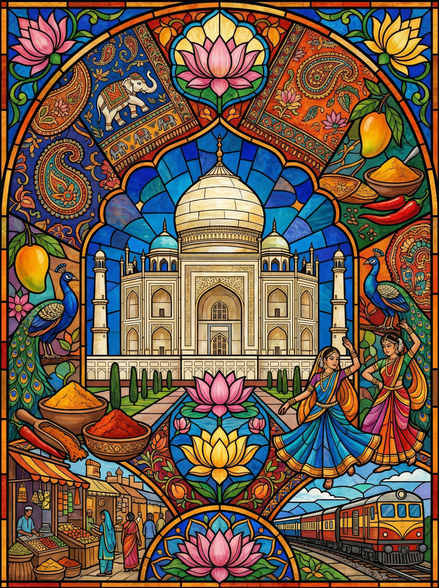 Taj Mahal Majesty (Diamond Painting) Diamond Painting kit