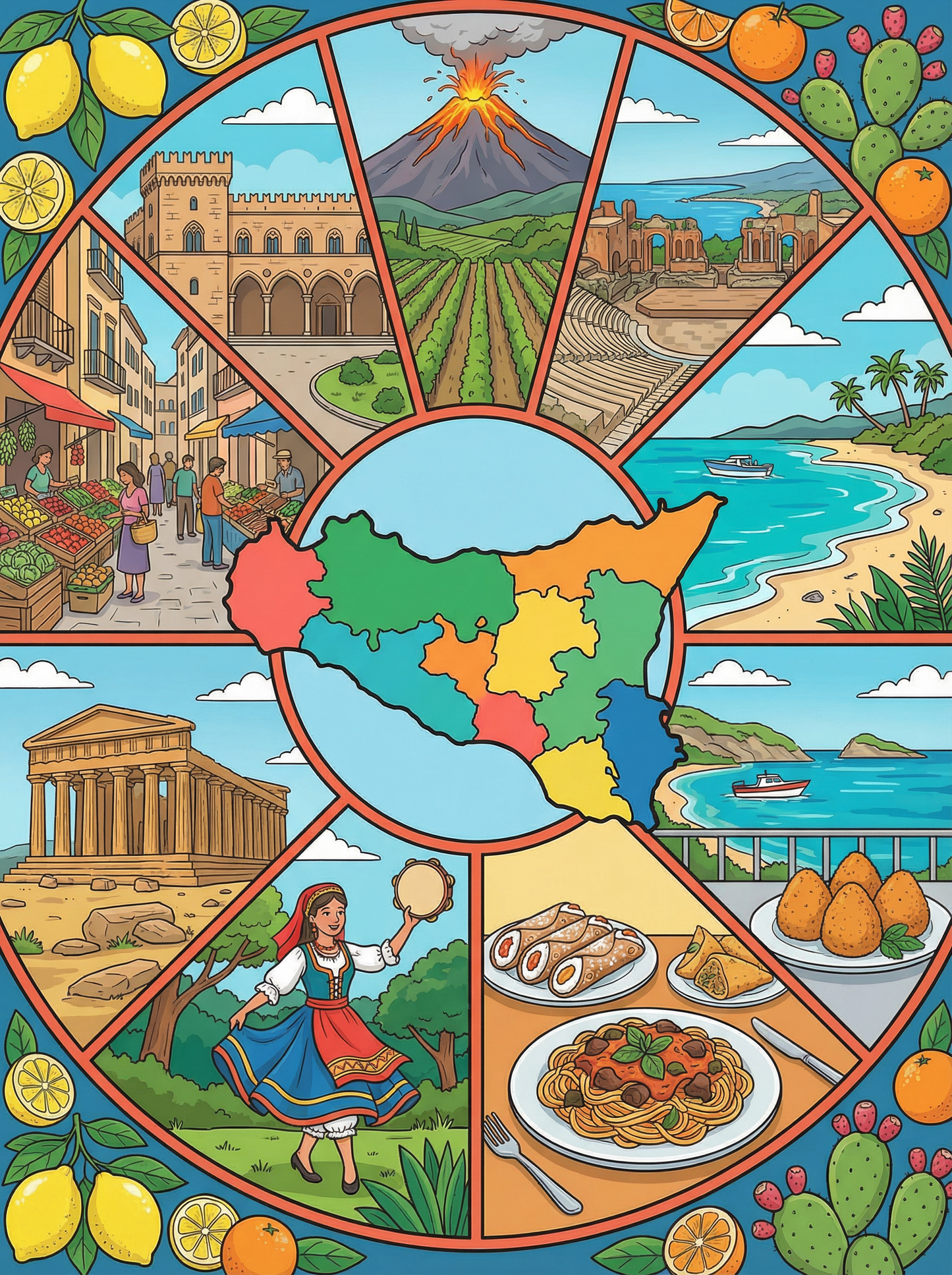 Sicily Sunlit Heritage (Diamond Painting) Diamond Painting kit